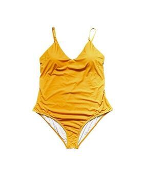 Yellow One-Piece Swimsuit